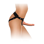 Pipedream King Cock Elite Comfy Silicone Body Dock Kit - Strapon, Brązowy, 21 cm