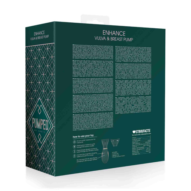 Pumped by Shots Enhance - Pumped by, Zielony, 22 cm