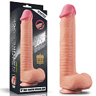 Dildo Dual Layer Platinum, 30,5 cm (w kolorze cielistym)
