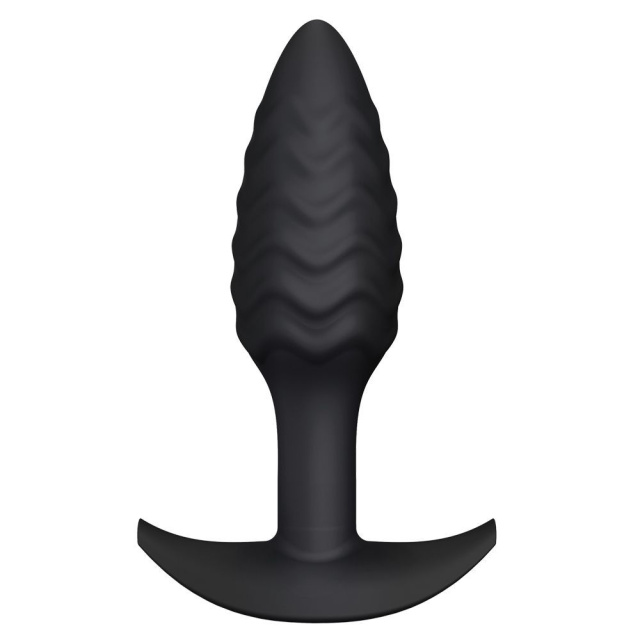 Анальна пробка Dorcel Wavy Plug, 10,6 см (чорний)
