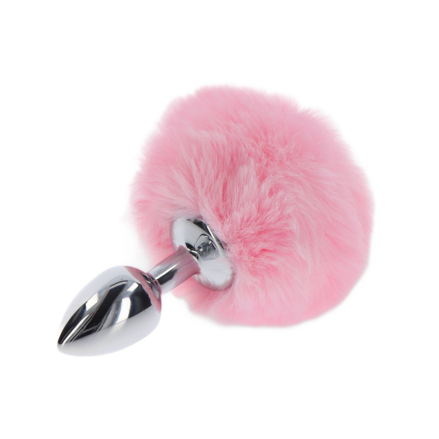 Taboom Bunnytail Buttplug - Korek analny z ogonkiem, Różowy, 13.5 cm