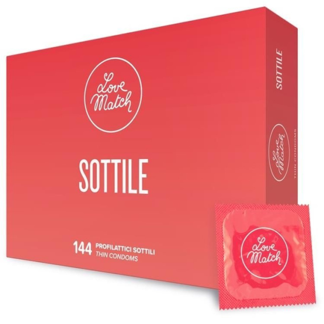 Ультратонкі презервативи Love Match Sottile, 144 шт