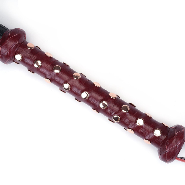 Флоггер Liebe Seele Wine Red Deluxe Cow Leather Heavy Flogger, 81 см (бордовый)