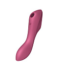 Bezdotykowy stymulator łechtaczki z wibracjami Satisfyer Curvy Trinity 3 (czerwony)