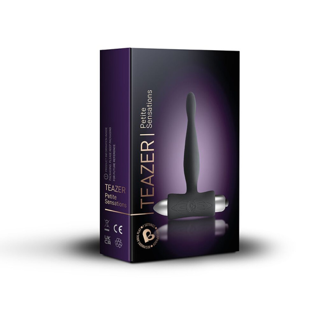 Korek analny Rocks-Off Teazer Petite Sensations, 12 cm (czarny)