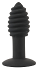 Korek analny z wibracją Orion Black Velvets Twist plug, 10,7 cm (czarny)
