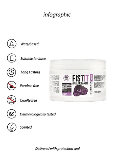 Fist It Fist It Water-Based - Lubrykant na bazie wody, 500 ml