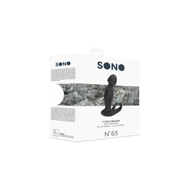 Sono - Stymulator prostaty, Czarny, 13.5 cm