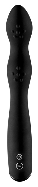 Rebel Rebel Men's Gear - Wibrator, Czarny, 23.5 cm