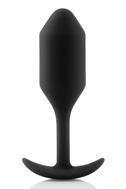 Korek analny B-Vibe Snug Plug 2, 10.5 cm (czarny)