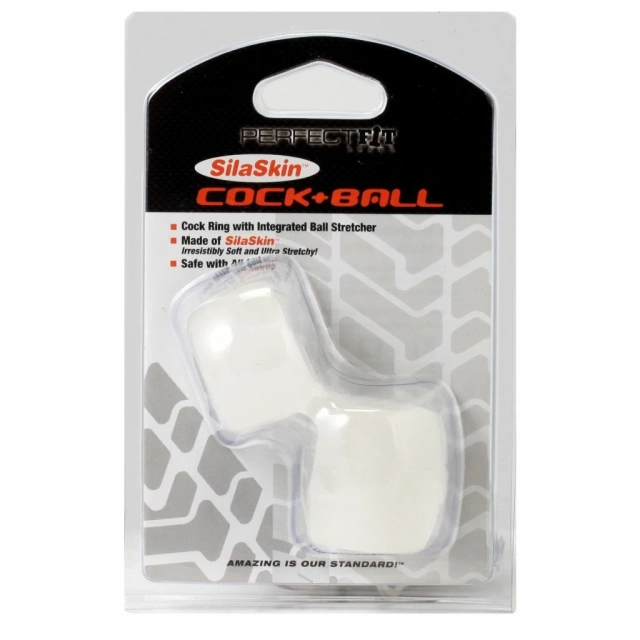 Perfect Fit SilaSkin Cock & Ball Clear -, Przezroczysty