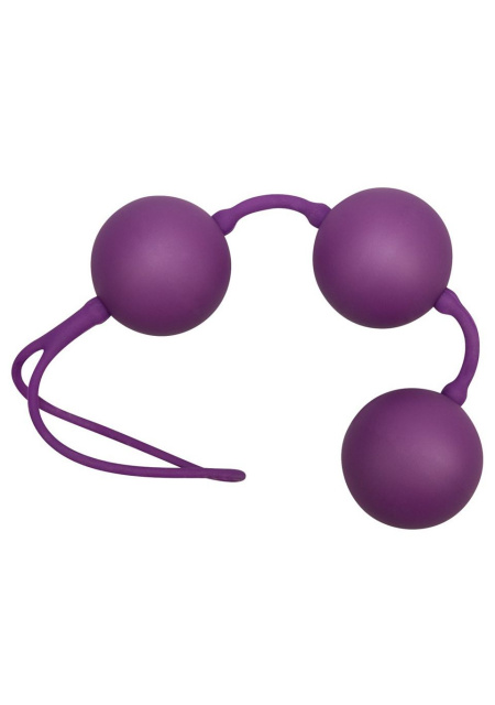 You2Toys Velvet Balls Triple - Kulki gejszy, Fioletowy, 19 cm