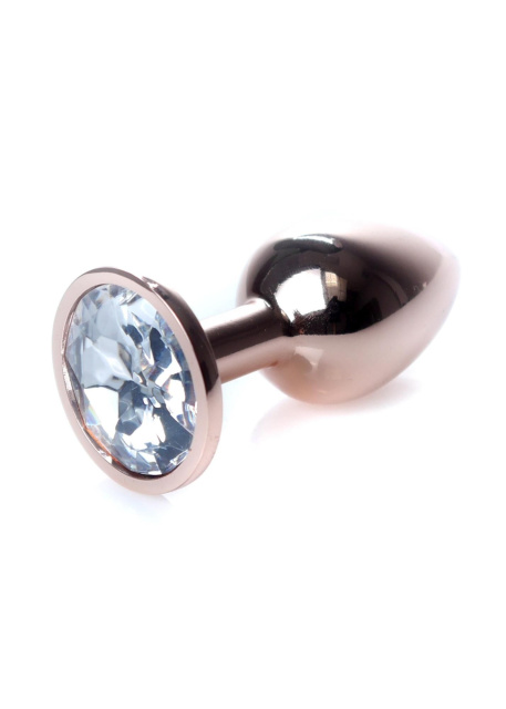 Анальна пробка з кристалом B-Series HeavyFun Plug-Jewellery, 7 см (прозорий)
