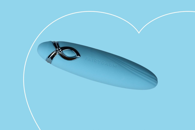 Wibrator FairyGasm PleasureArrow, 11,5 cm (niebieski)