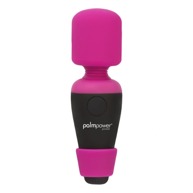 Palmpower Pocket Wand Massager -, Черный-Розовый, 9 cm