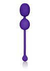Вагинальные шарики CalExotics Rechargeable Dual Kegel, 9 см (фиолетовый)