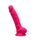 Фаллоимитатор Silexd Premium Silicone Dildo Model 1 Size 7, 18,8 см (розовый)
