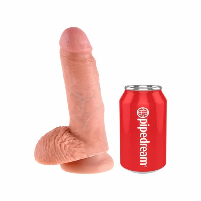 Фалоімітатор King Cock 7 Inch With Balls, 19.4 см (тілесний)