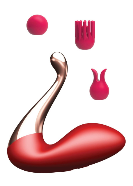 Стимулятор B - Series Magic Swan, 17 см (червоний)