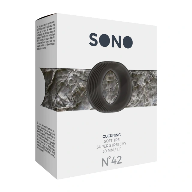 Эрекционное кольцо Sono Sinner Gear № 42, 4.5 см (черный)