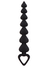 Анальная цепочка Toy Joy Heart Beads, 18х3 см (черный)