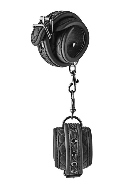 Dream Toys Blaze Luxury Fetish Handcuffs - Kajdanki, Czarny, 26 cm