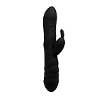 Вибратор-кролик Adrien Lastic Twister, 23 см (чёрный)