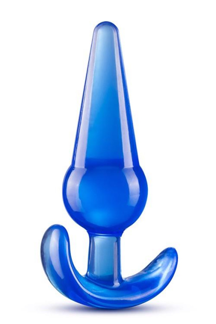 Blush B Yours Large Anal Plug - Korek analny, Niebieski, 12.1 cm