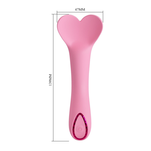 Pretty Love DJ Cock Super Powerful - Wibrator, Różowy, 13.9 cm