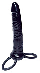 You2Toys Anal Special - Nakładka na penisa do podwójnej penetracji, Czarny, 16 cm