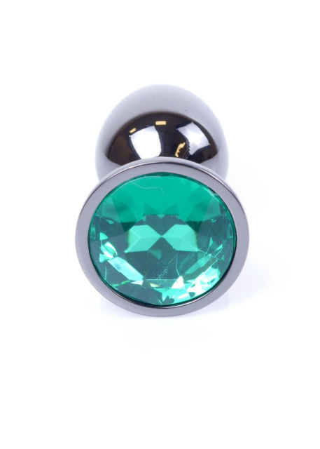 MyLove Jewellery Dark Silver Plug - Korek analny, Zielony, 7 cm