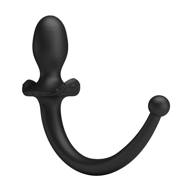 Pretty Love Anthony Smart App - Korek analny, Czarny, 15 cm