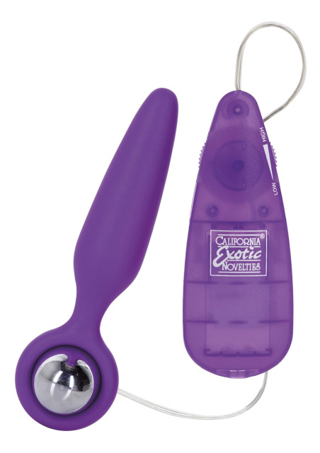 CalExotics Booty Call Booty Glider - Korek analny, Fioletowy, 9, 5 cm