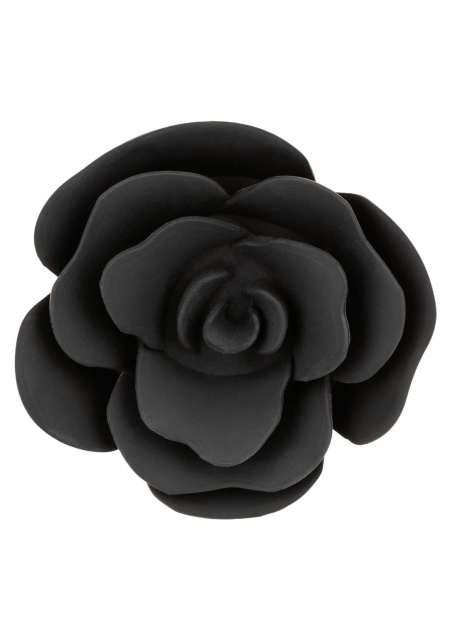 CalExotics Rose Anal Plug Large - Korek analny, Czarny, 10.2 cm