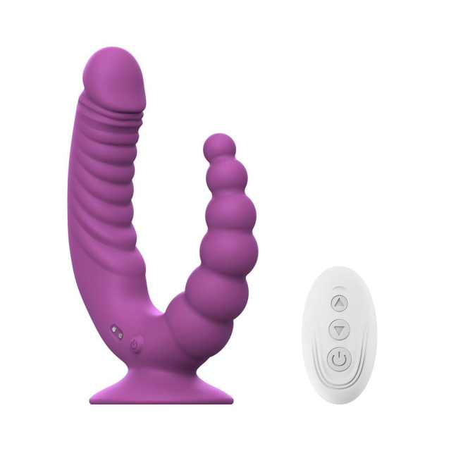 Подвійний вібратор Teazers Double Vibrator, 12.5 см (фіолетовий)