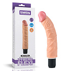 Реалістичний вібратор LoveToy Reel Feel Flexi, 23,5 см (тілесний)
