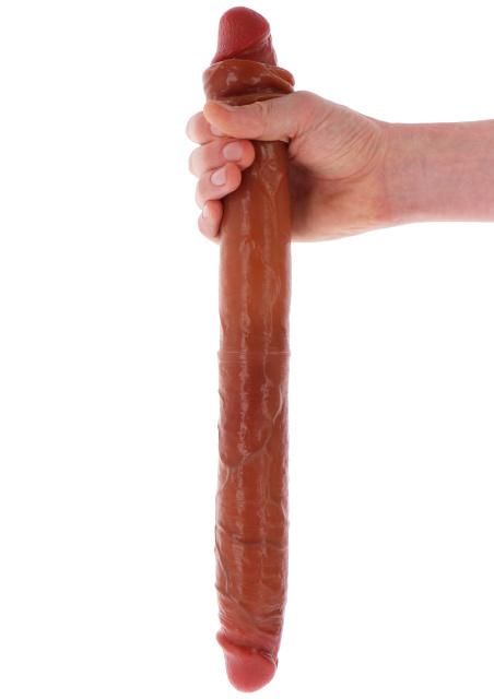 Фалоімітатор Get Real Foreskin D-Dong, 46 см (коричневий)