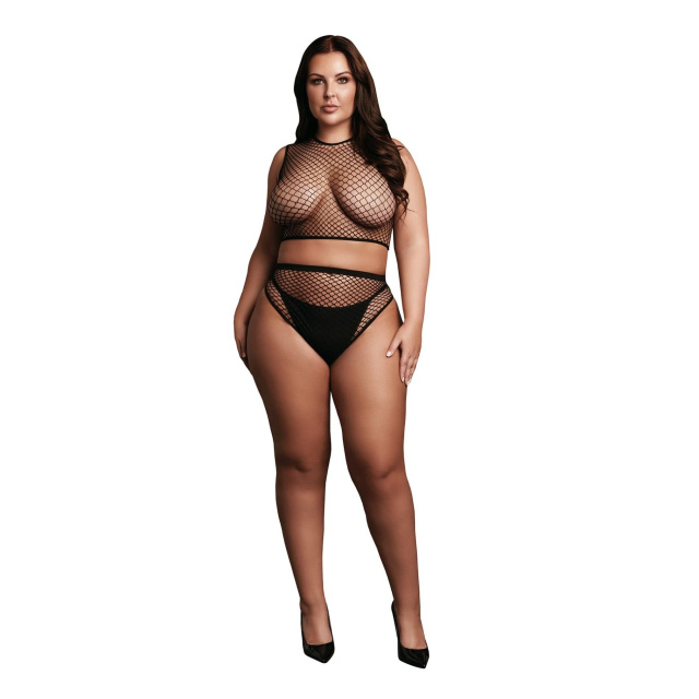 Комплект білизни Le Désir, Plus Size (чорний)