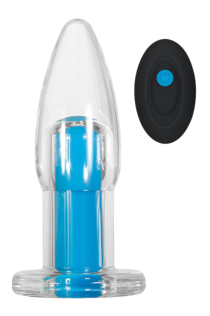 Gender X Electric - Korek analny, Niebieski, 12 cm