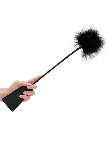 Стек Ouch! Crop With Feather (чорний)