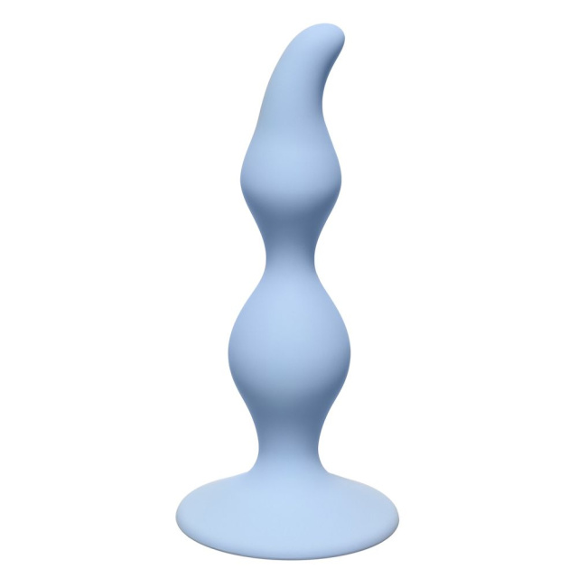 Lola Games Curved Anal Plug - Korek analny, Niebieski, 12.5 cm
