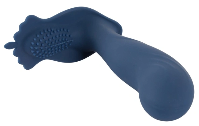 Стимулятор простати You2Toys Vibrating Butt Plug With Nubs, 11.7 см (синій)