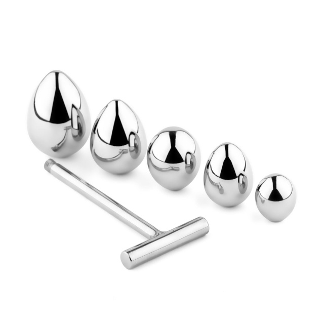 B - Series HeavyFun Jewellery № 3 - Korek analny, Srebro, 16.5 cm