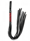 Flogger Argus Fetish Black Red Long (czarno-czerwony)