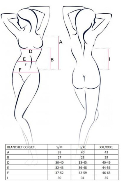 Корсет Casmir Blanchet, XXL/XXXL (белый)