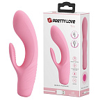 Вібратор-кролик Pretty Love Tim Vibrator Light, 15.5 см (рожевий)