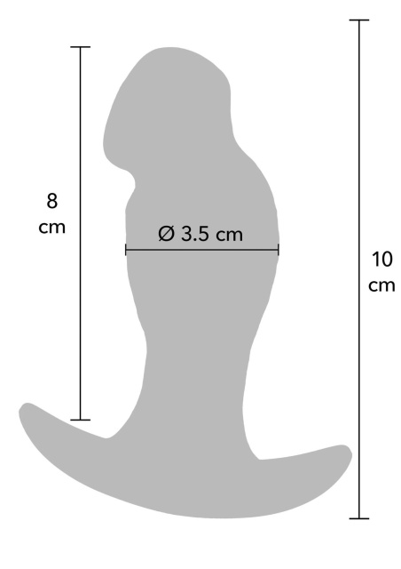 Hidden Desire Realistic Buttplug - Korek analny, W kolorze cielistym, 10 cm, S