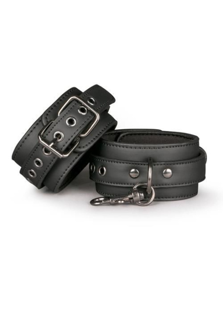 Easytoys Fetish ankle cuffs - Kajdanki na kostkę, Czarny