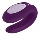 Wibrator dla par Satisfyer Double Joy Partner, 9,1 cm (fioletowy)