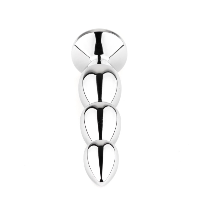 B - Series HeavyFun Jewellery № 1 - Korek analny, Srebro, 13.5 cm
